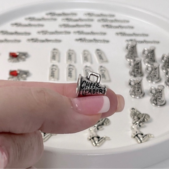 69 Piece Cheerleader Metal Pendant Charms Lot PRICE FIRM - Picture 6 of 11